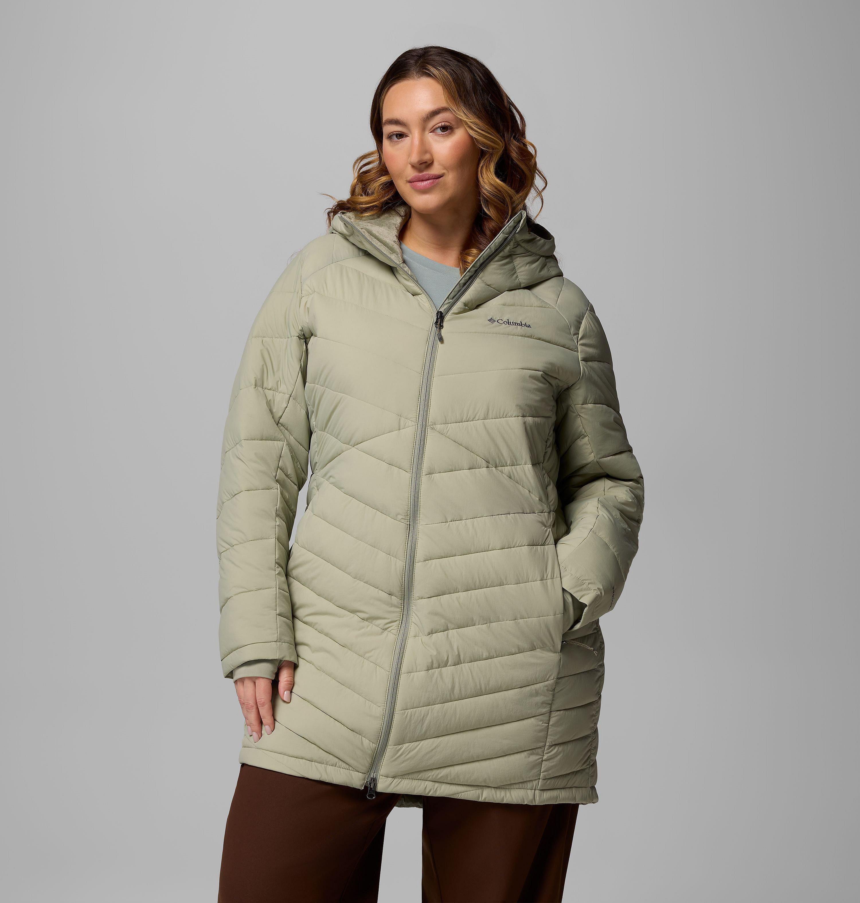 Columbia Women's Joy Peak II Mid Hooded Jacket - Plus Size-