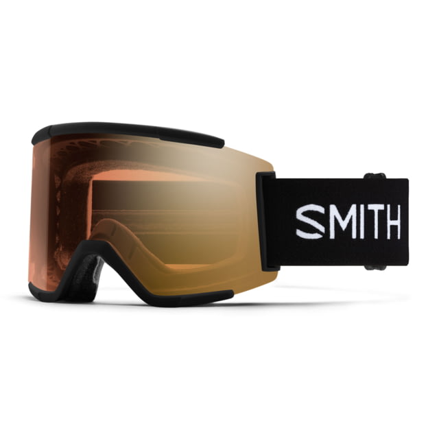 Smith Squad XL Snow Goggle Black Frame ChromaPop Pro Photochromic Gold Mirror Lens