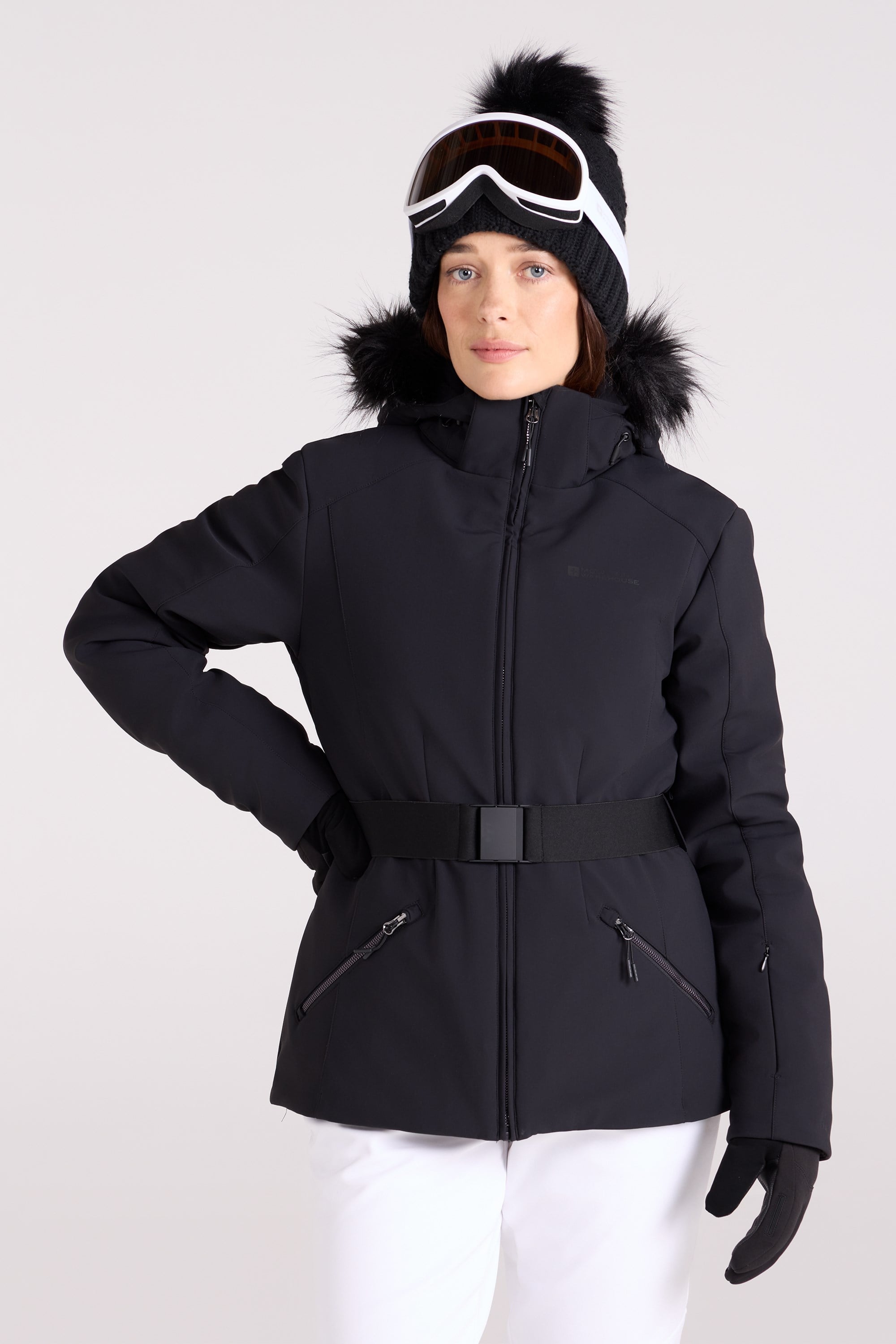 Swiss Womens Ski Jacket - Black