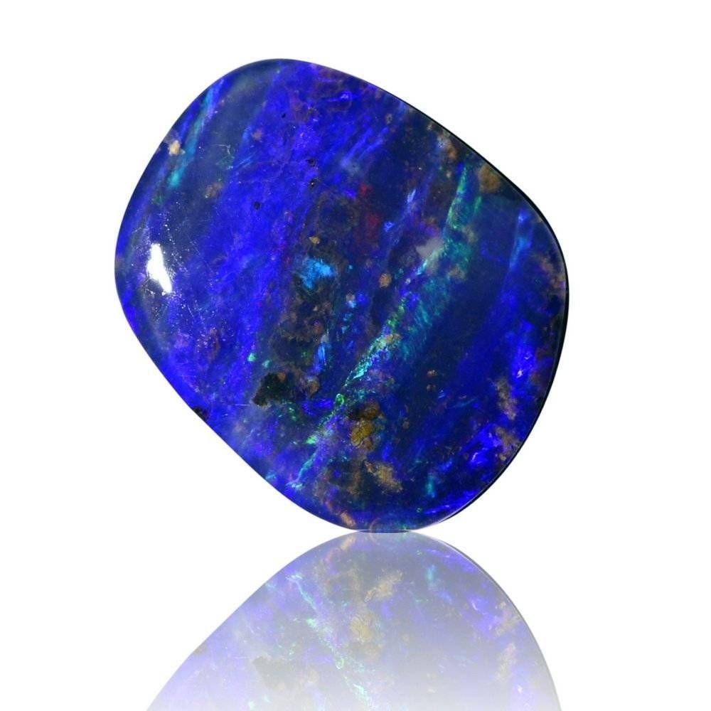 Winton Boulder Opal 2.18Ct Freeform Cabochon, Electric Blue Gemstone For Pendants, Rings & Necklaces 1889B008