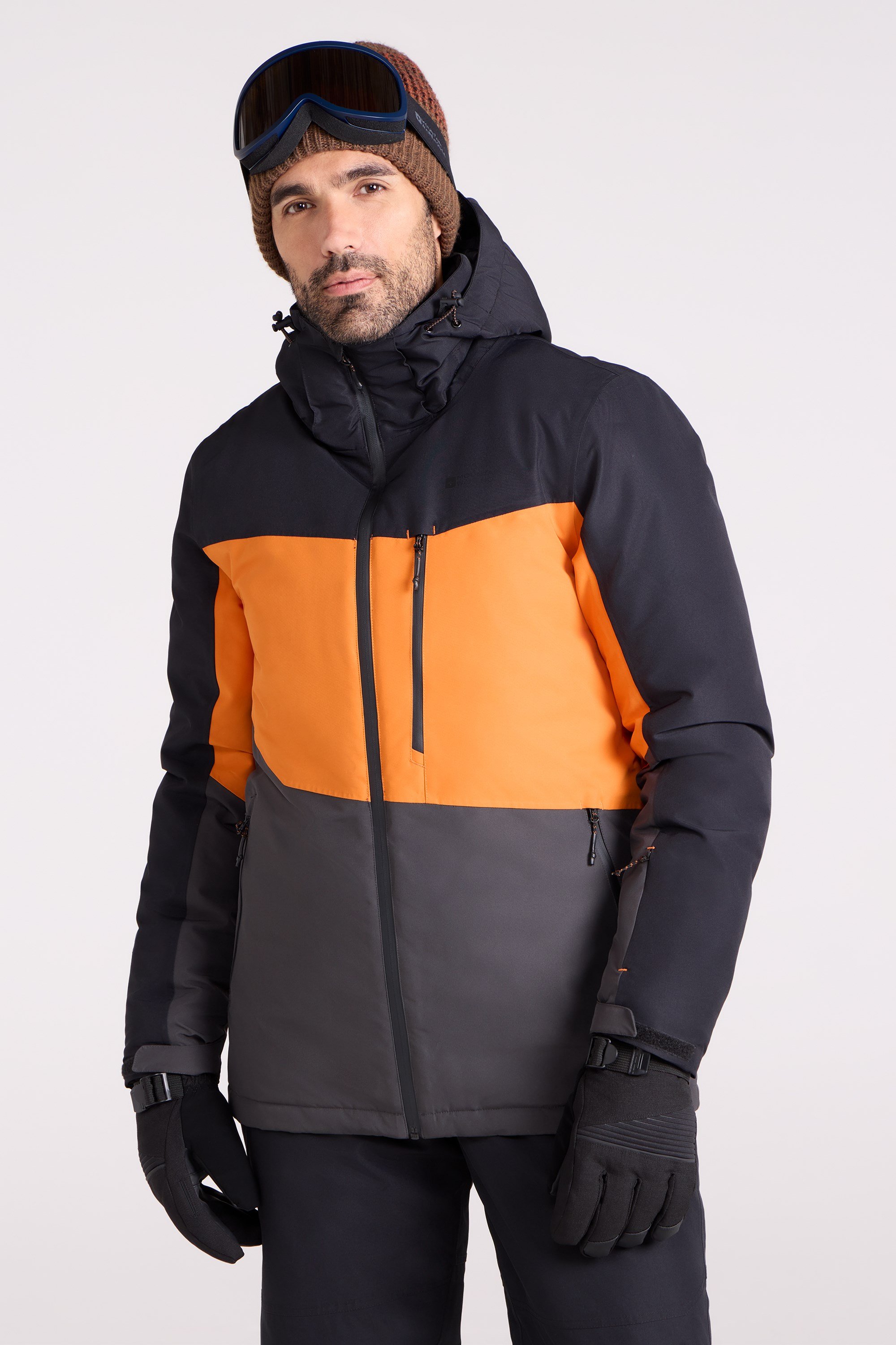 Wipeout Mens Waterproof Ski Jacket - Orange