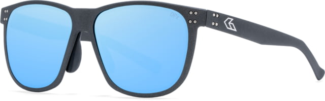 Gatorz Wraith Sunglasses Graphite Engraved Logo Digitally Optimized Polarized Smoke Blue Mirror w/ Anti-Reflective Coating