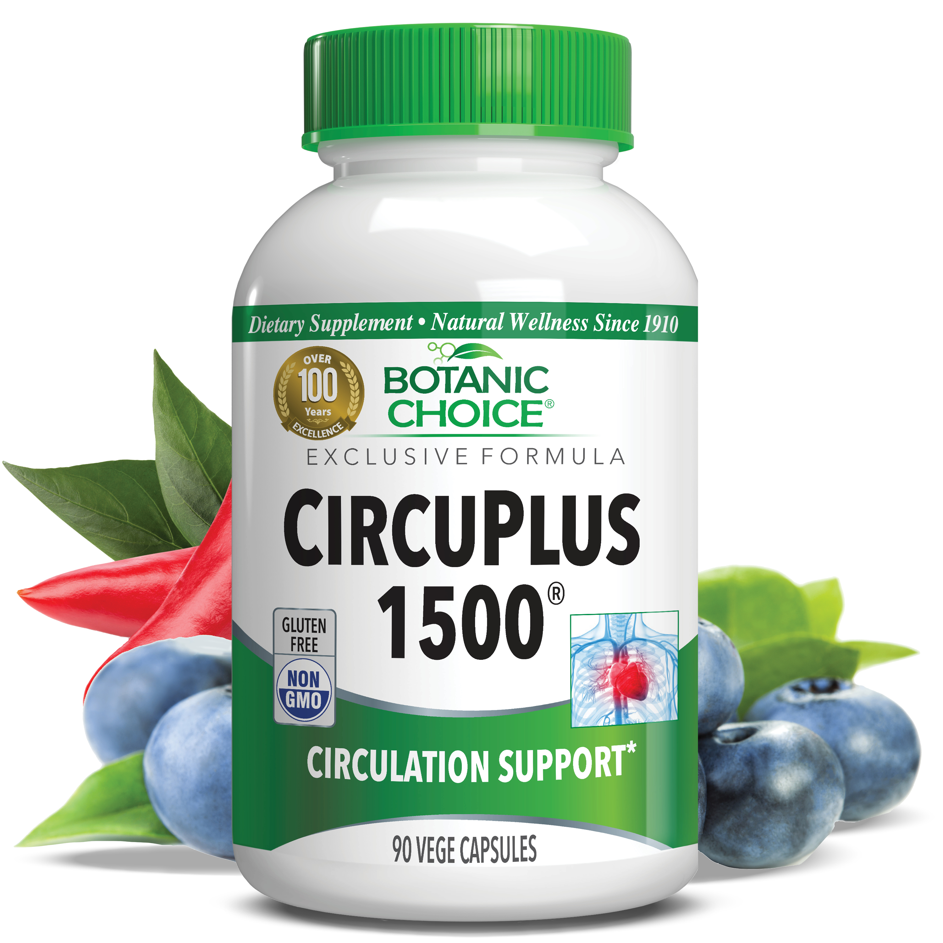 CircuPlus 1500® - Circulation Support Supplement - 90 Vegetarian Capsules
