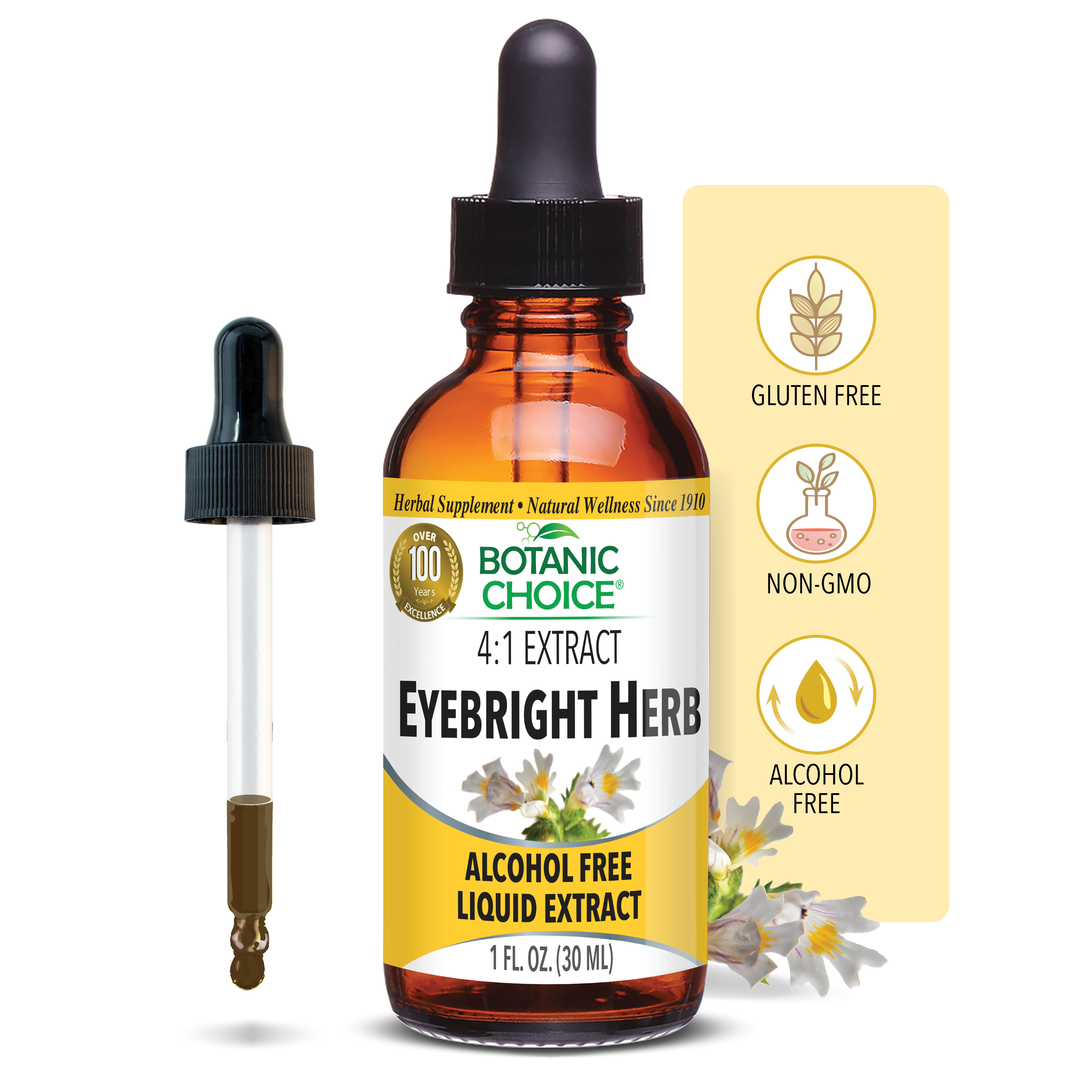 Eyebright Liquid Extract - Respiratory Health Support - 1 Oz