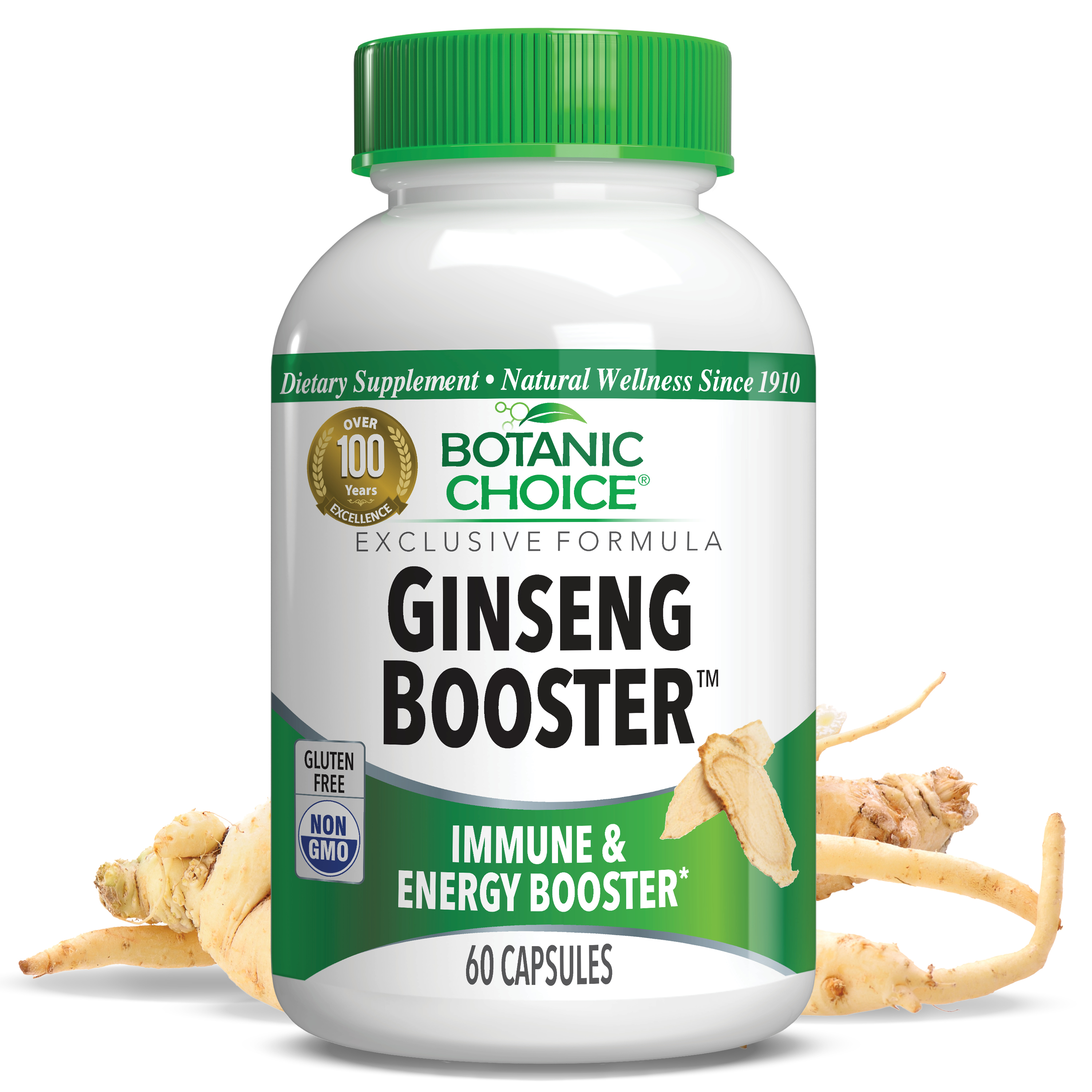 Ginseng Booster™ - Energy Support Supplement - 60 Capsules