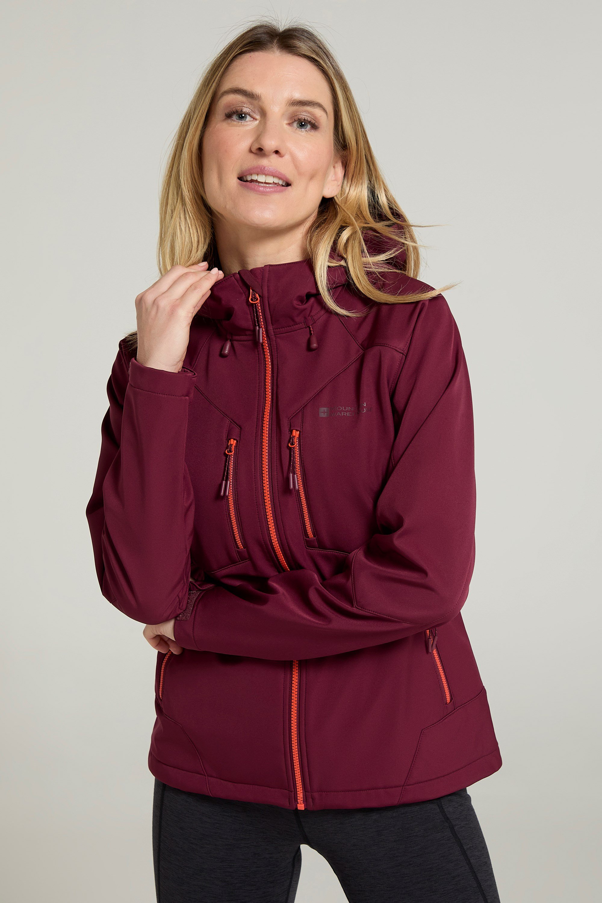 Helsinki Womens Softshell Jacket - Burgundy