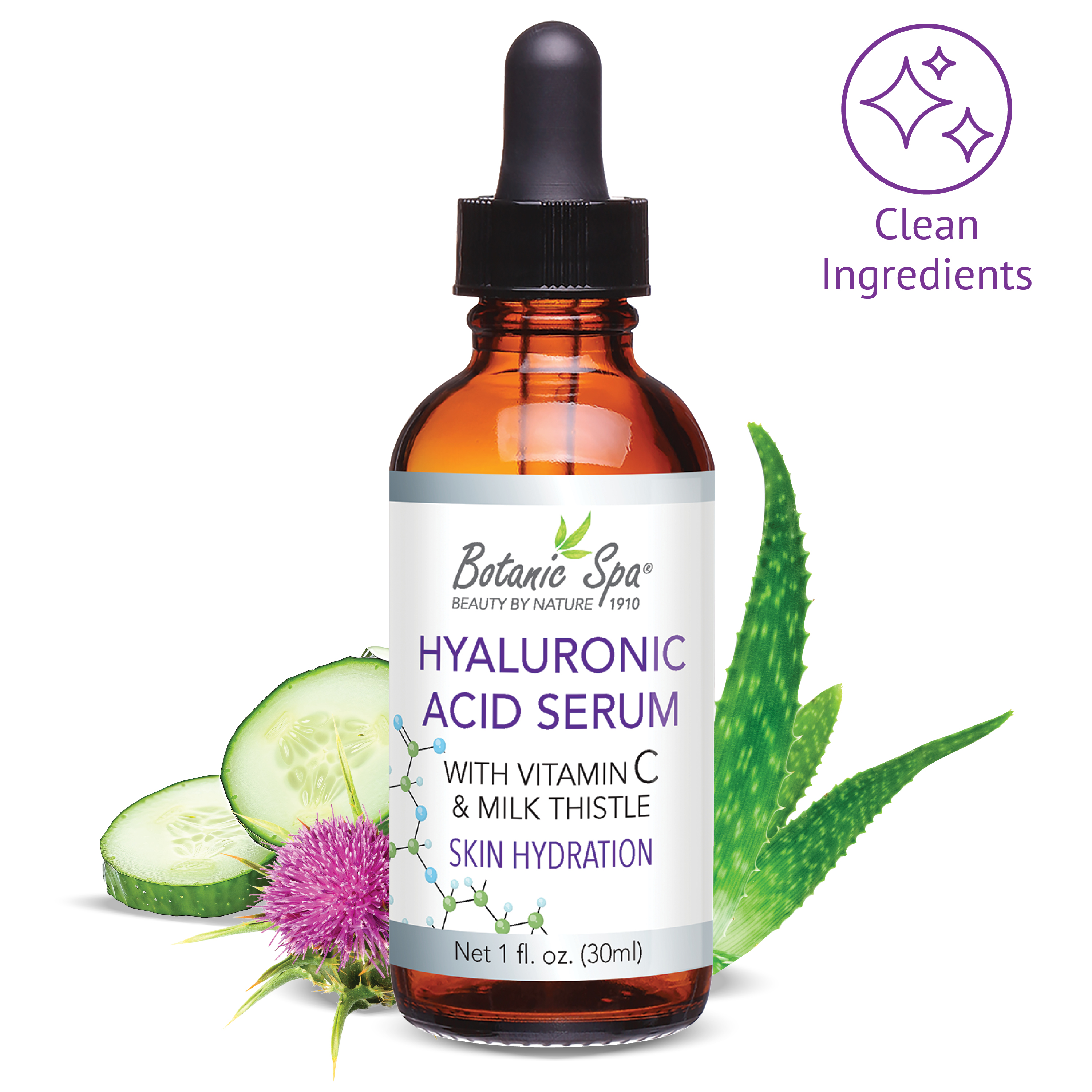 Hyaluronic Acid Serum with Vitamin C - 1 Oz
