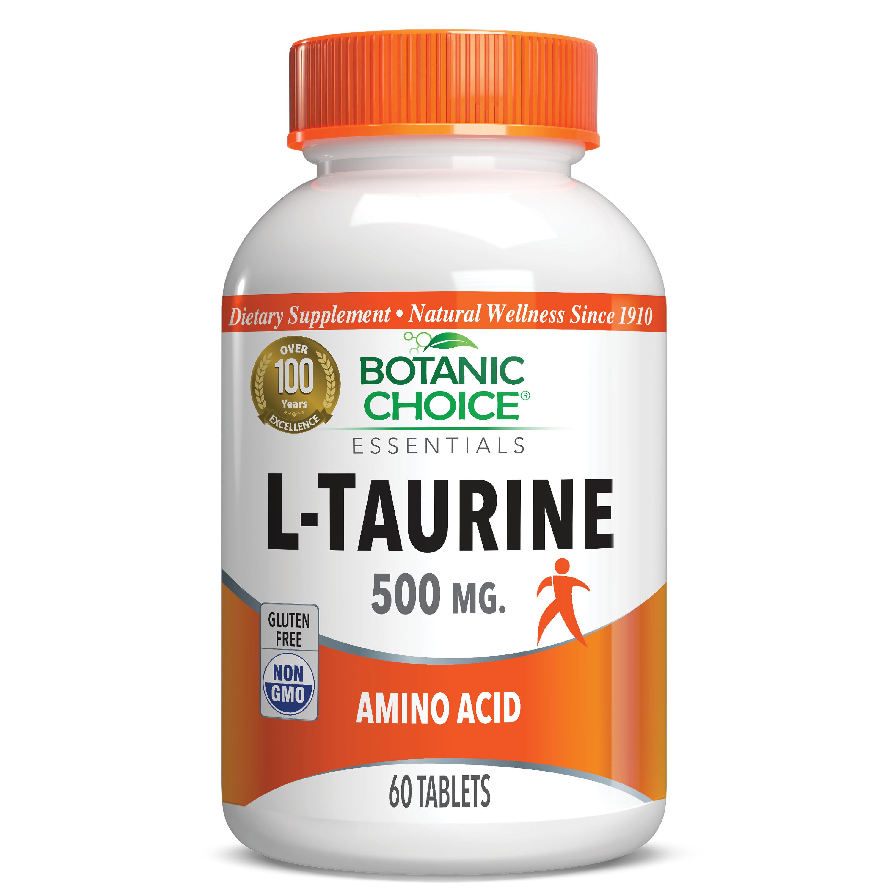 L-Taurine 500 mg - Amino Acids Supplement - 60 Tablets