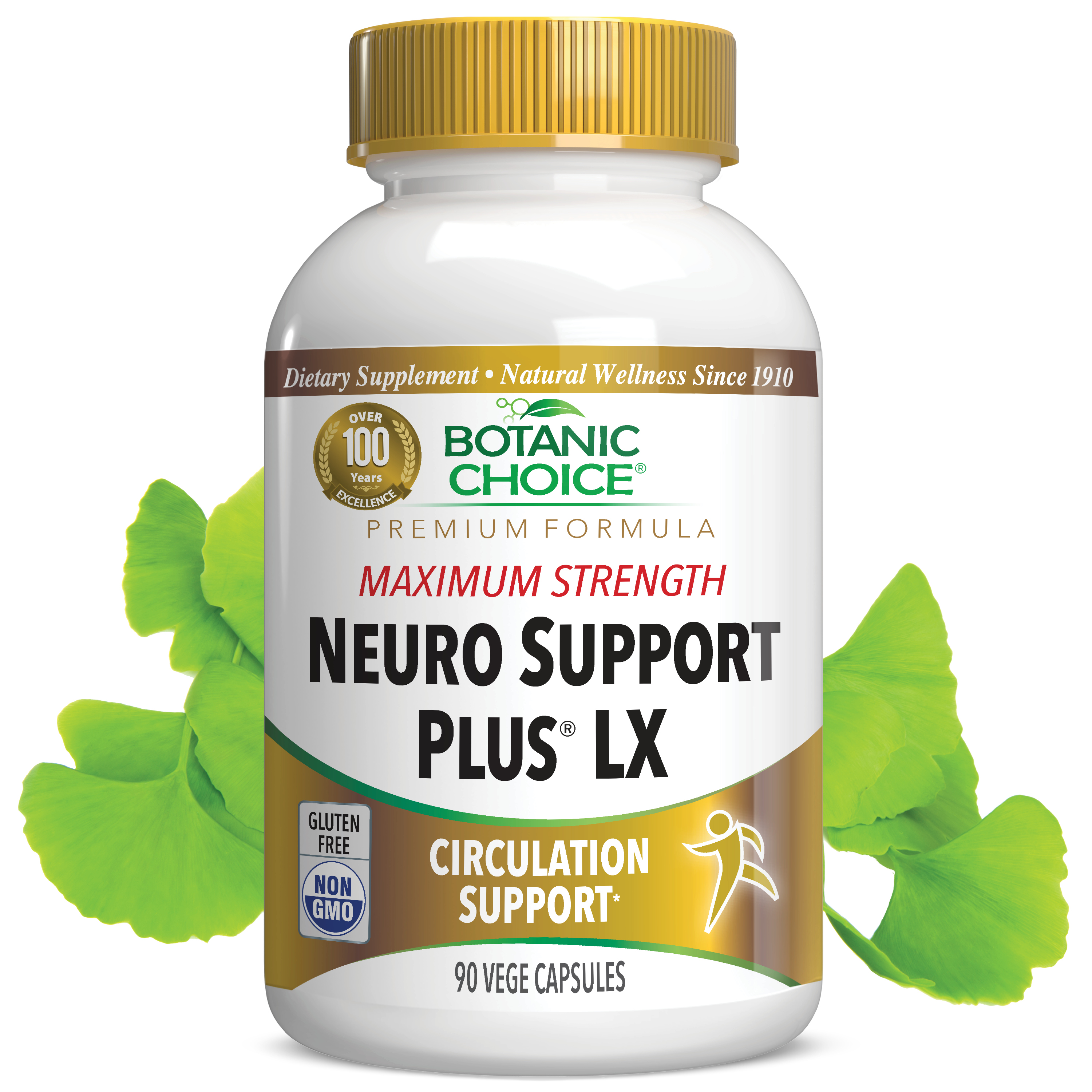 Maximum Strength Neuro Support Plus® LX - Circulation Support Supplement - 90 Capsules