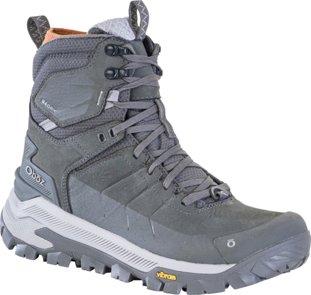 Oboz Bangtail Mid Insulated B-DRY Winter Boots - Men's Medium Charcoal 10 US