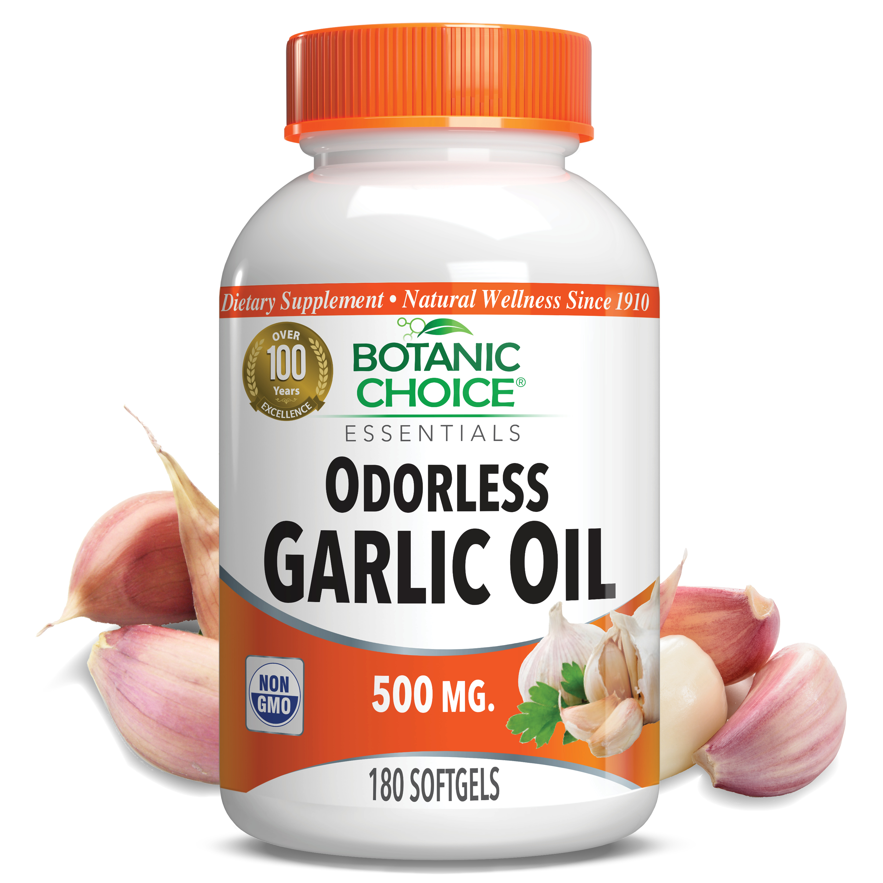 Odorless Garlic Oil 500 mg - 180 Softgels
