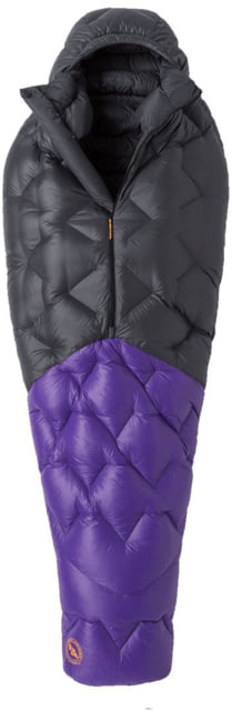 Open Box Dealer Demo Big Agnes Fly Creek UL 25 Sleeping Bag Asphalt/Royal Purple Regular