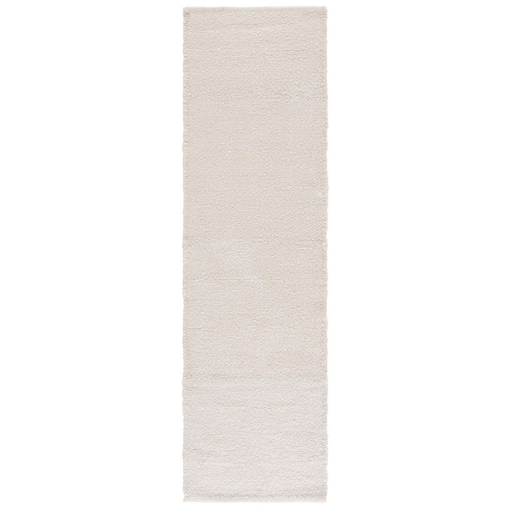 Renewal 2 ft. x 8 ft. Ivory Distressed Solid Runner Rug