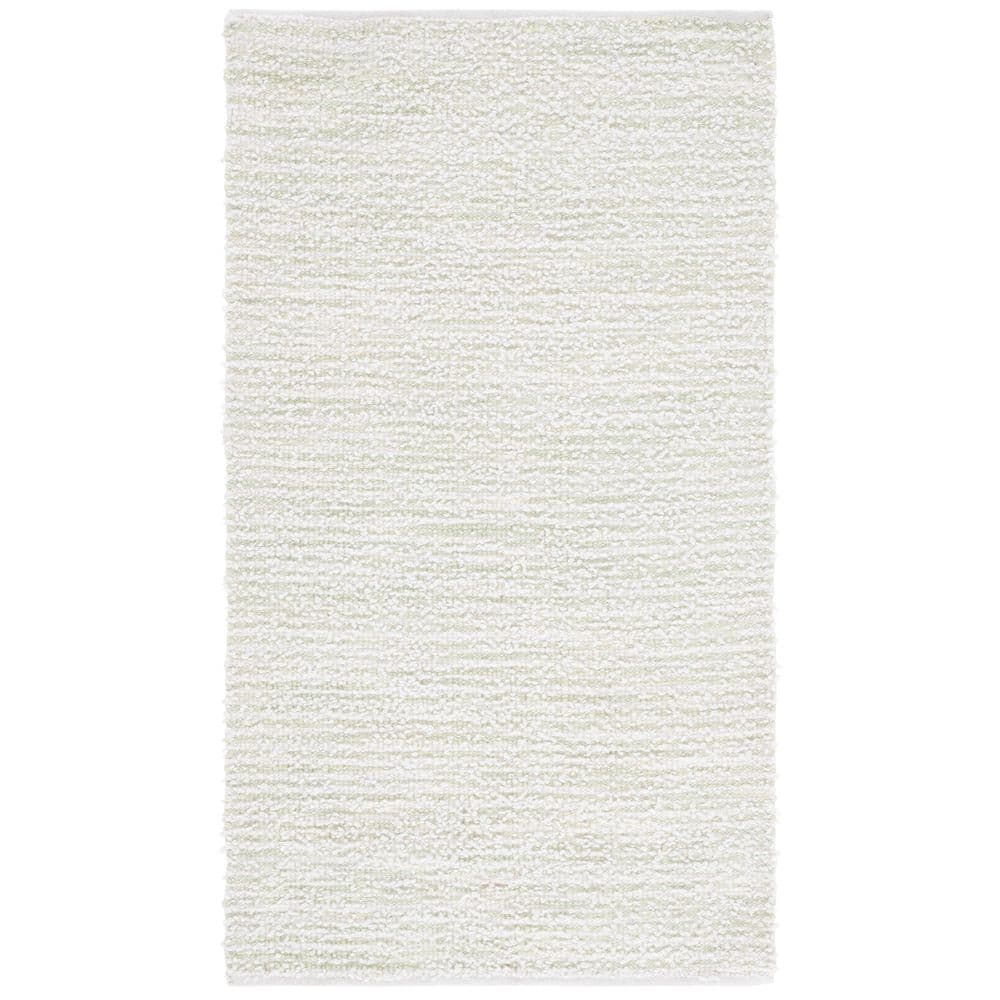 Renewal 3 ft. x 5 ft. Light Green/Ivory Abstract Striped Area Rug