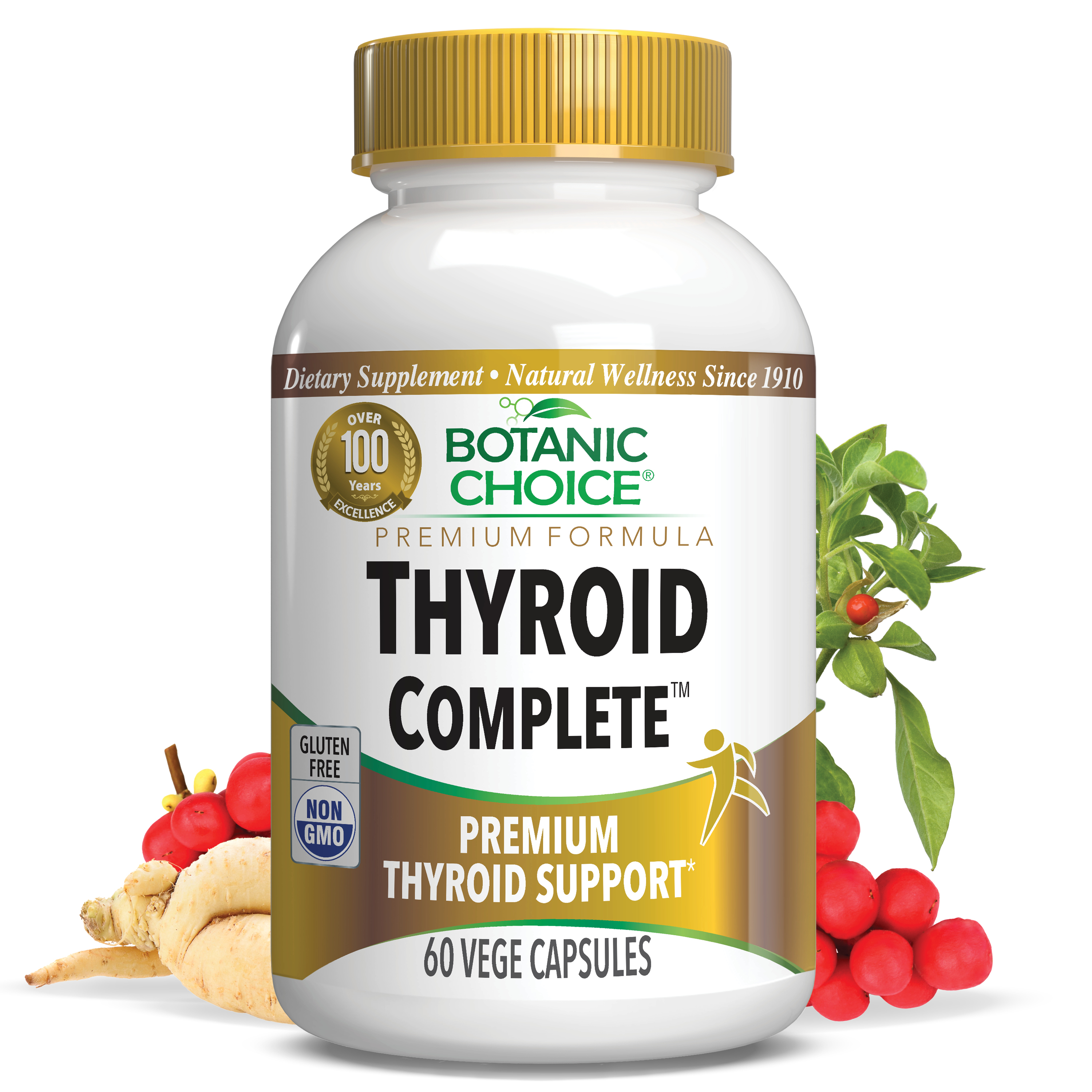 Thyroid Complete™ - Thyroid Health Support Supplement - 60 Vegetarian Capsules