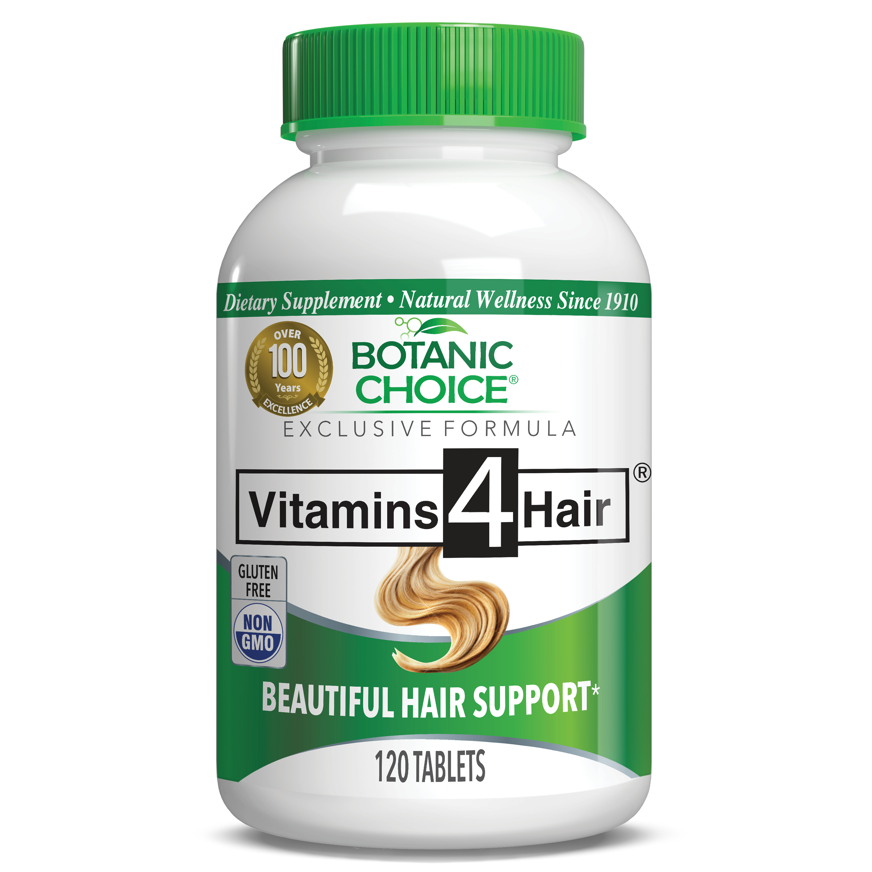 Vitamins 4 Hair® - Youthful Hair Support Supplement - 120 Tablets