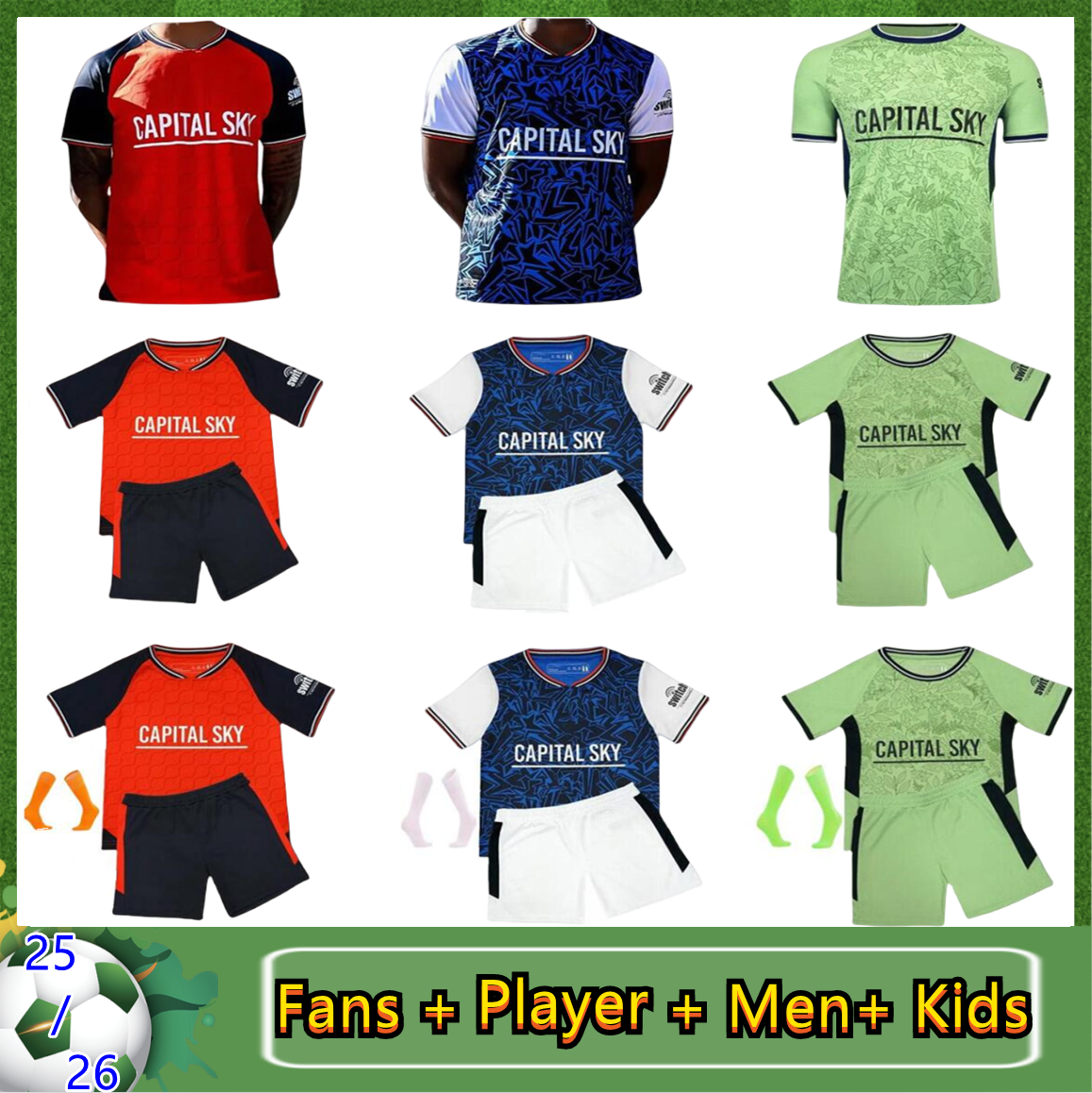 25 26 LuTOn ToWns Soccer Jerseys BERRY MORRIS WOODROW ADEBAYO CAMPBELL Football Shirt FanS home away third men kits S-XXL