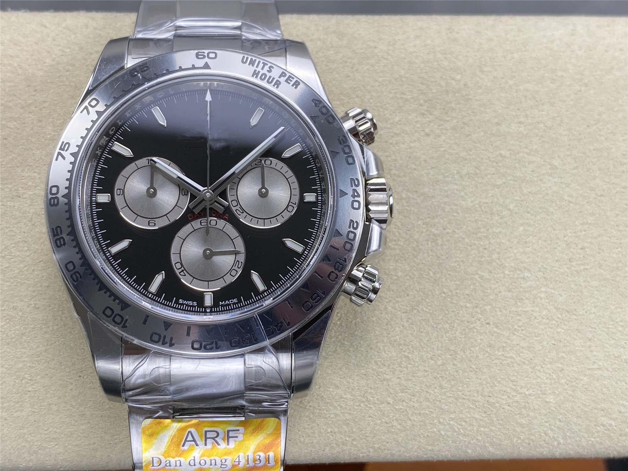 ARF Watch 40mm diameter 12mm thick with 4131 self-winding movement Sapphire glass mirror 904 stainless steel case strap