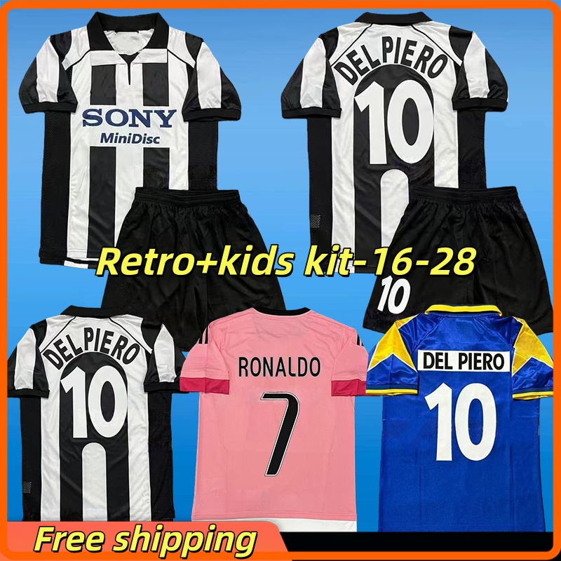 Classic Retro men kids kit DEL PIERO Conte Soccer Jerseys 1994 95 96 97 98 99 00 PIRLO Buffon INZAGHI ZIDANE DAVIDS Conte football shirt 2002 03 04