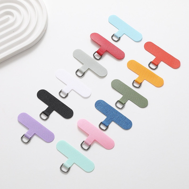 Color cured cloth case T-shaped clip back sticker non deformable universal phone hanging rope gasket D-buckle