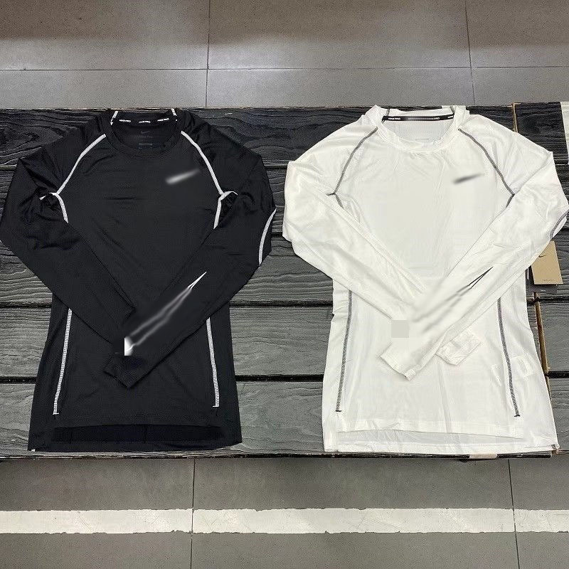 Designer Brand Men's Sports Compression Long-Sleeve T-Shirt: High-Elasticity Quick-Dry Fitness Running Training Track Base Layer