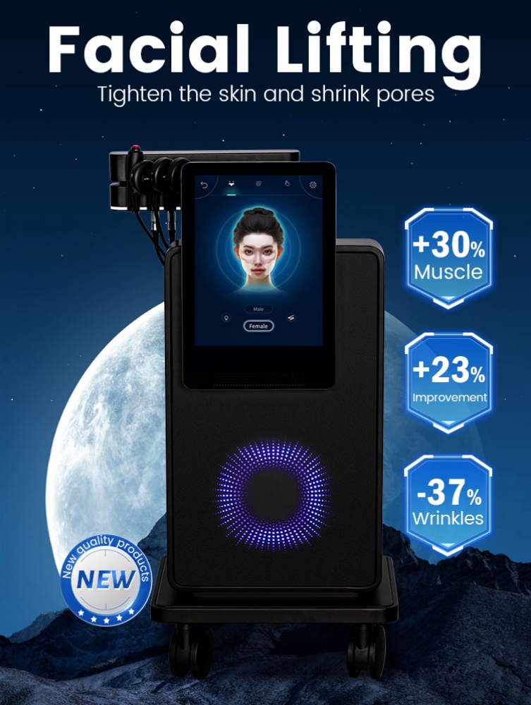 EMS RF Professional Facial Electrical Stimulator Painless Compact Face Lifting Magnetotherapy Anti-Aging Nursing Instrument