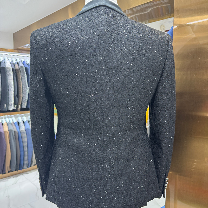 F1224Cross-border men's casual fashion slim groom wedding dress suit