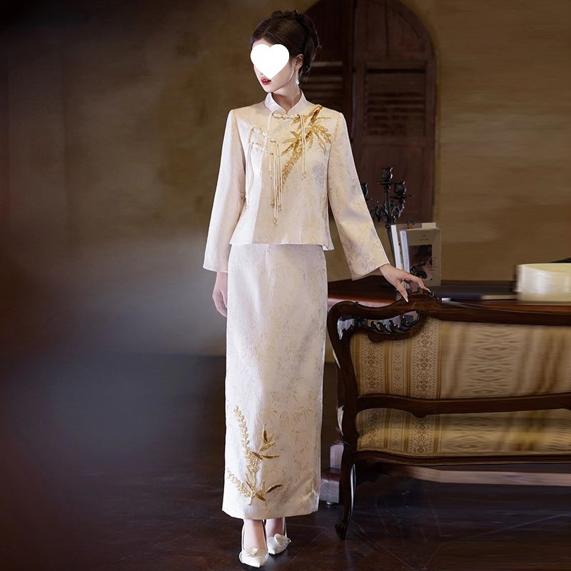 G900 Engagement dress high-end light luxury niche socialite temperament tube top dress