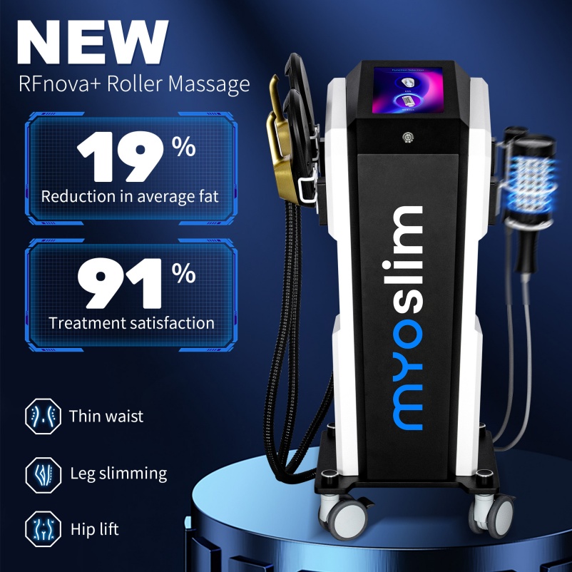 Myoslim 6500W Sculpting Butt Lift Machine 2 in 1 Body Sculpt Machine RF Roller Muscle Stimulator Body Shaping Massage