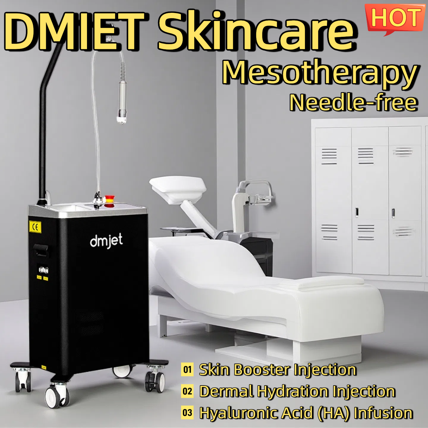 New DMjet Jet Peel Hydration Dermal Hydration Injection Skin Booster Injection HydraFacial Mesotherapy Skin Nutrient Infusion Needle-Free Hydrafacia
