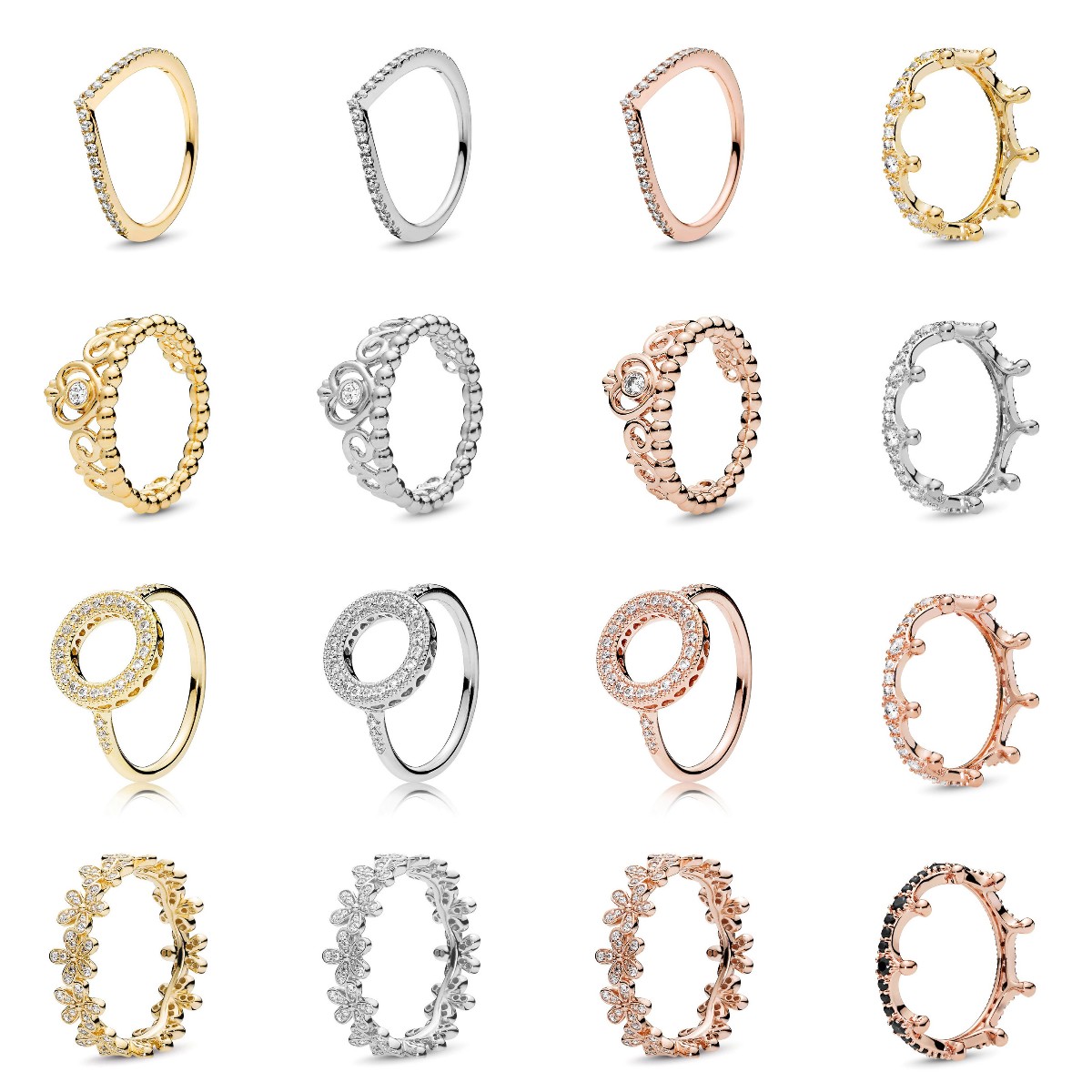 New High Quality Popular 925 Sterling Silver Cheap Rose Gold Fit Thin Finger Rings Stackable Party Round Rings Women Original Jewelry Gifts