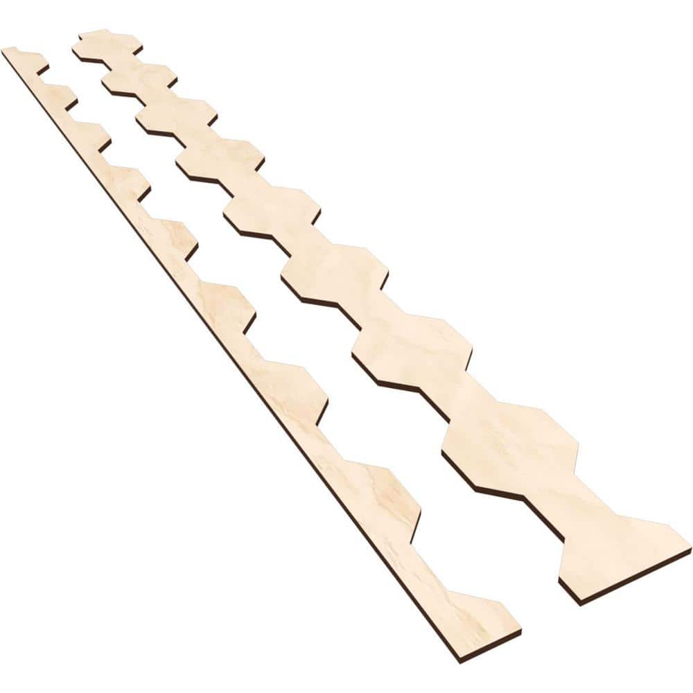 Pontiac 47 in. H x 0.25 in. W Slatwall Panels in Birch 17-Pack