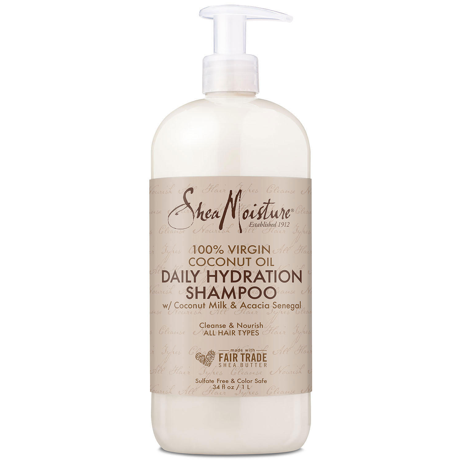 Shea Moisture 100% Virgin Coconut Oil Daily Hydration Shampoo, 34 fl. oz.
