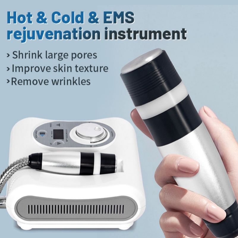 SkinCool Hot Facial Electroporation Cryotherapy Anti-aging Skin Rejuvenation Skin Cooling Tight RF Beauty Machine