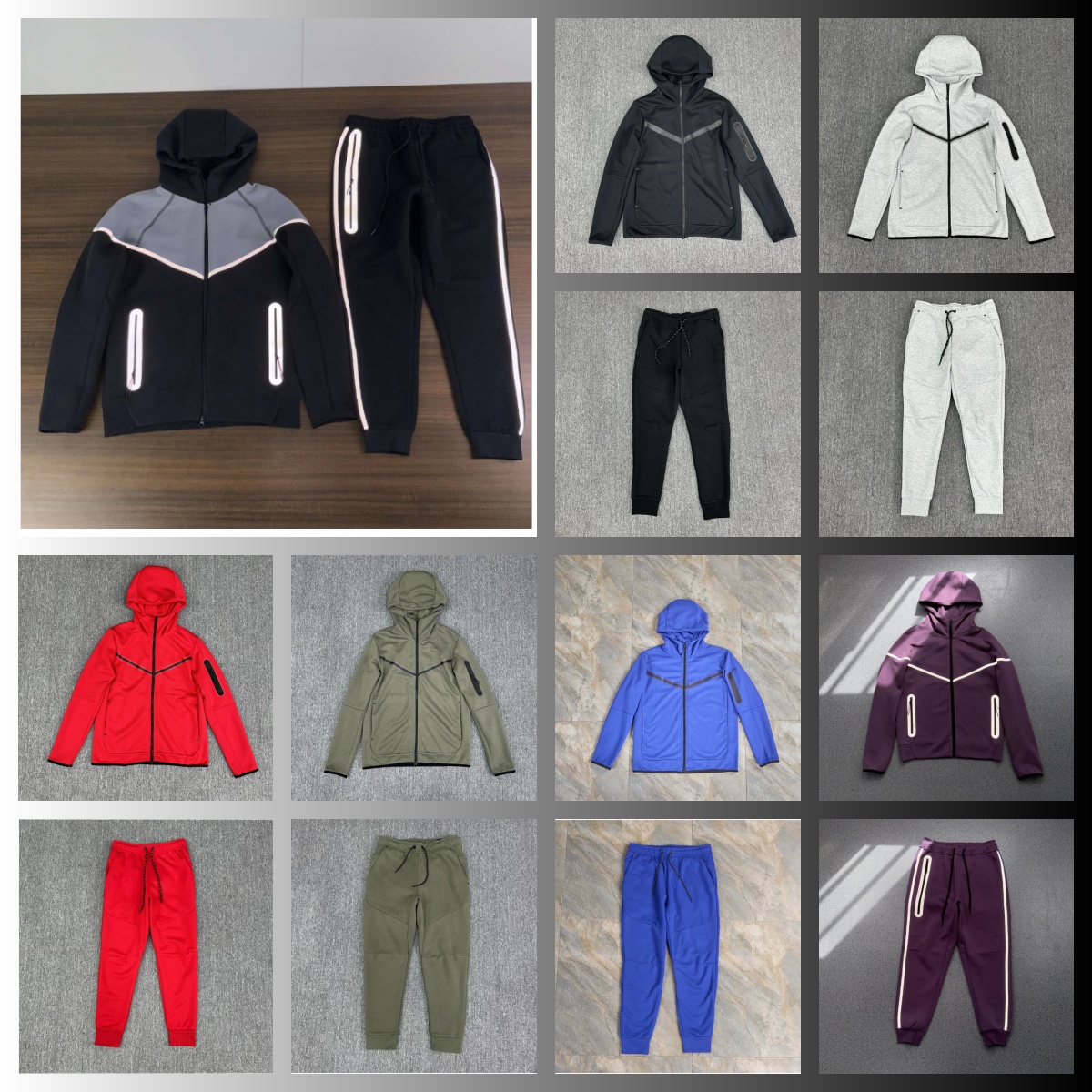 Tech Fleece Mens Womens niketech tracksuit Hoodies Pants Jackets Nocta Tracksuit Tech fleece Tracksuits Hooded Sweatshirt Loose Pants windbreaker Re