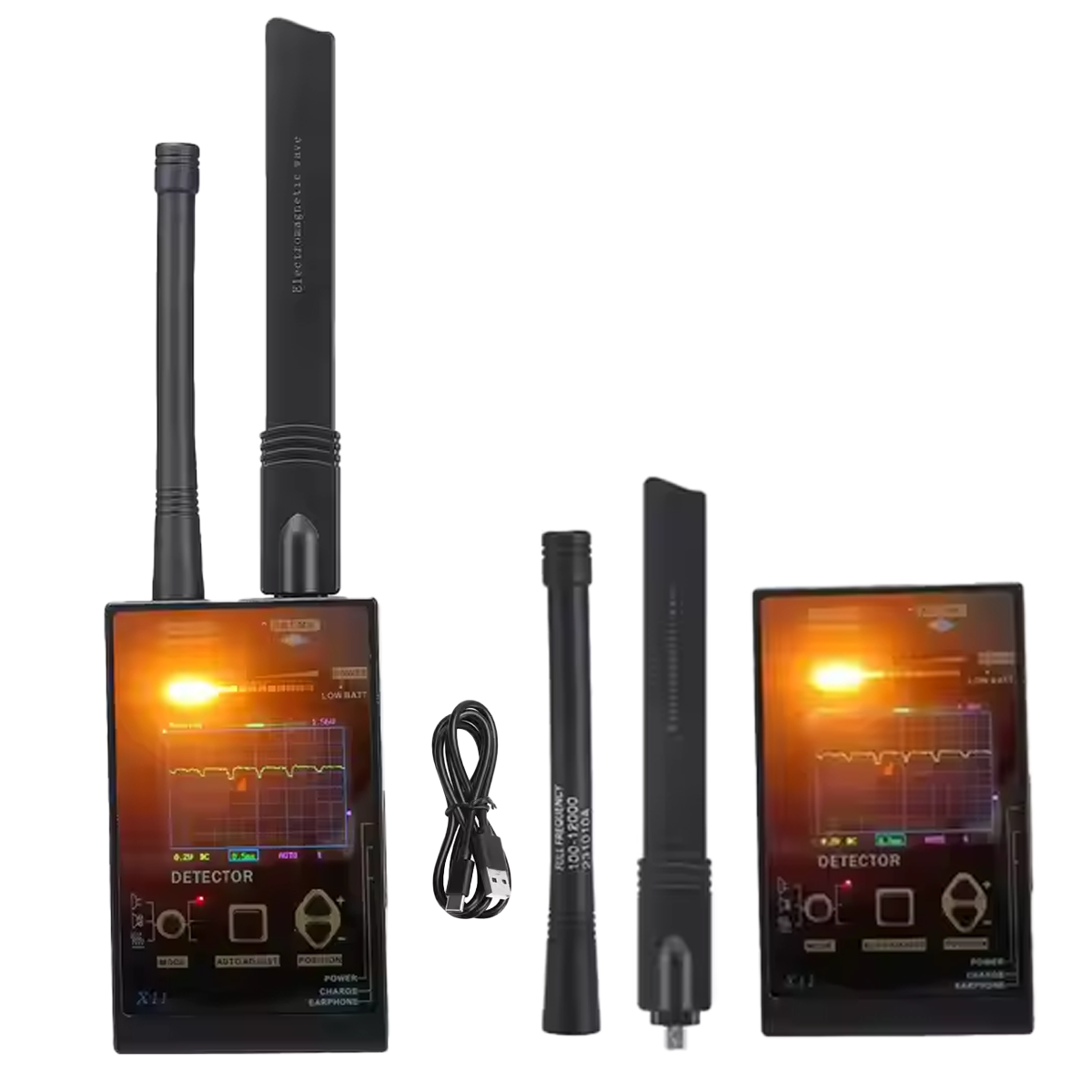 Upgraded Intelligent RF Detector Anti Spy Hidden Camera Finder GPS Tracker Device for Privacy Security Anti Eavesdropping