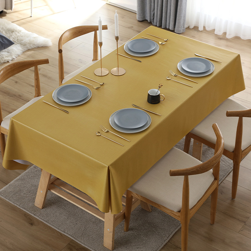 W572 Simple table cloth waterproof, oil-proof, scalding-proof, wash-free table cloth
