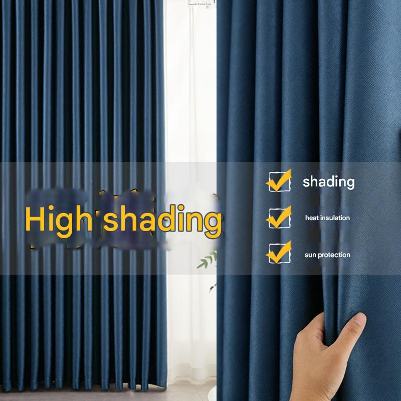 YL-36753 curtain special price living room bedroom blackout curtains hook type floating curtains rental room door curtains wholesale