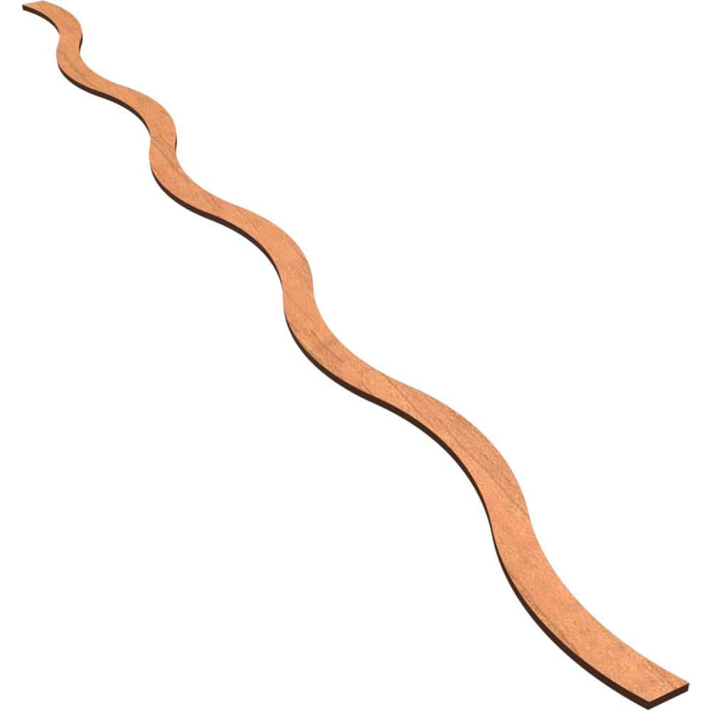 Yukon 47 in. H x 0.25 in. W Slatwall Panels in Cherry 42-Pack