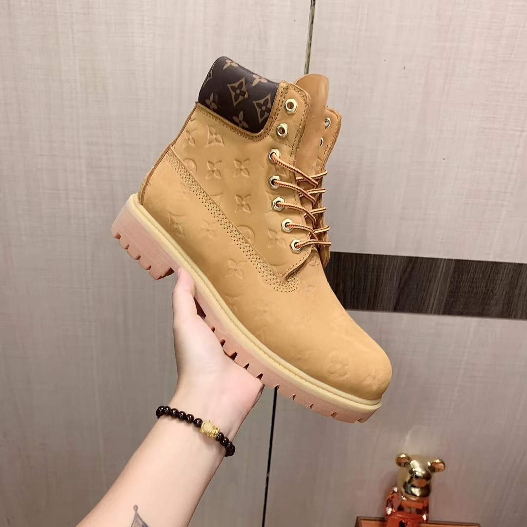 boot 2025Designer Designer luxury Tims Shoes Men Waterproof Ankle Classic Martin Shoe Cowboy Yellow Red Blue Black Pink Hiking Motorcycle Boots Eur