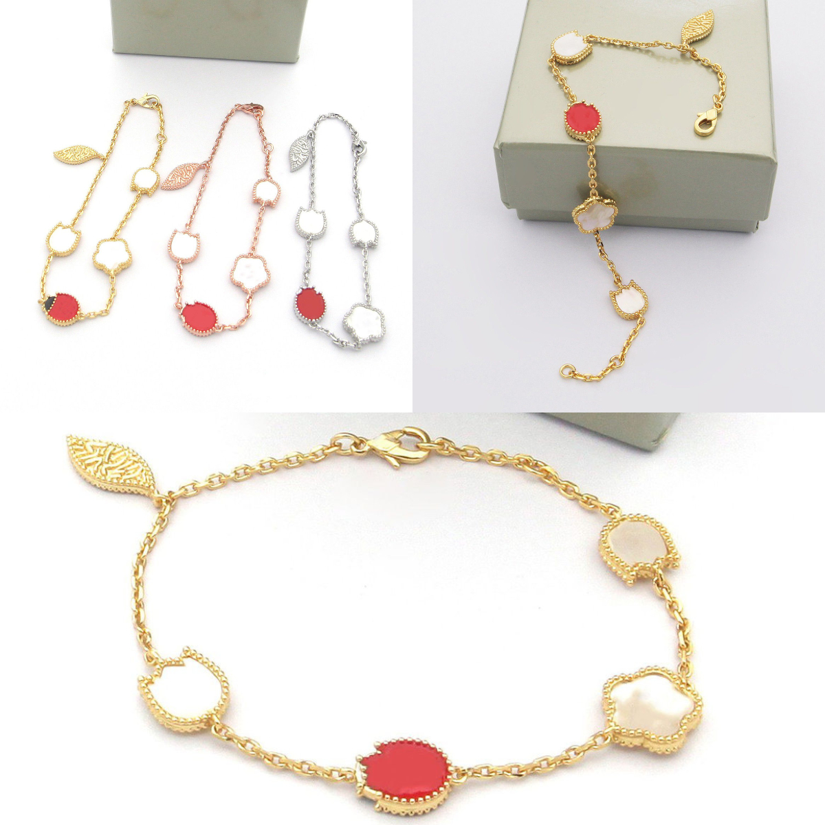 designer bracelet women 925 sterling silver jewelry gold bracelet Vintage charming Ladybug bracelet design Party Birthday gift New styles best frien