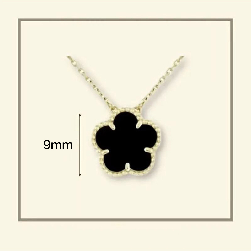 designer necklace for woman flower necklace designer jewelry 18k gold stainless steel jewelry Lolita Style Daily out fit clover necklace mini silver