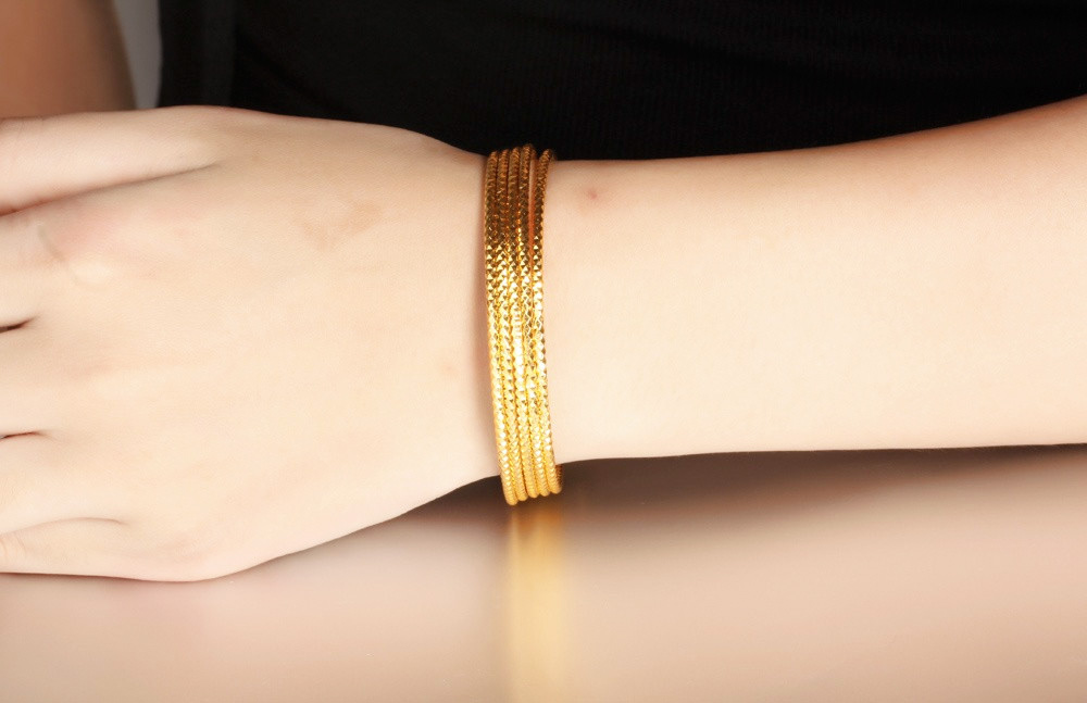 luxury designer bracelet jewlery designer for women 24k gold bracelet bangles Copper Formal Events Hip hop Lines bangle designer jewley bangle brace