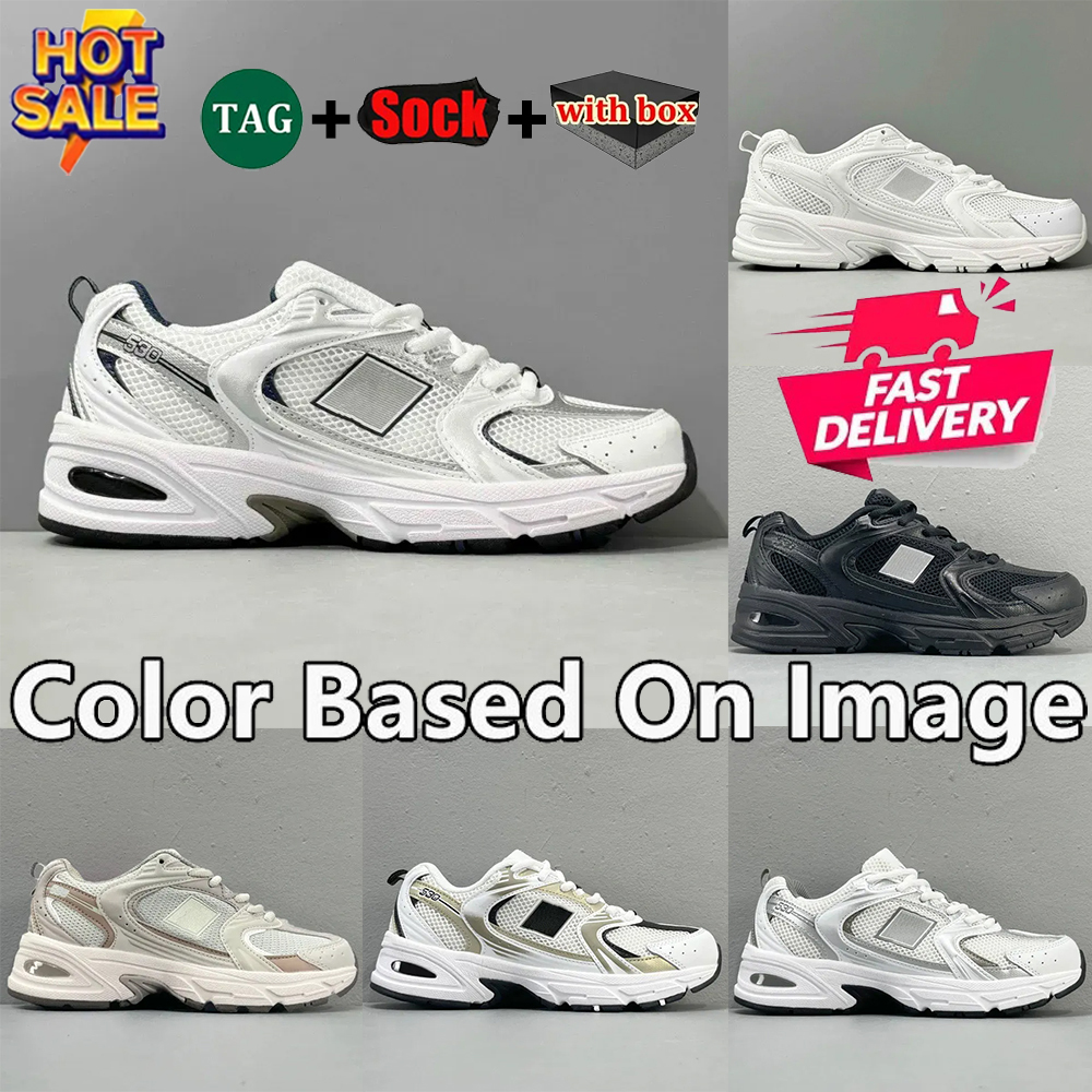 with box designer shoe top quality new 530 designer running shoe outdoor sports unisex casual shoe white silver black runner casual sthletic sneaker