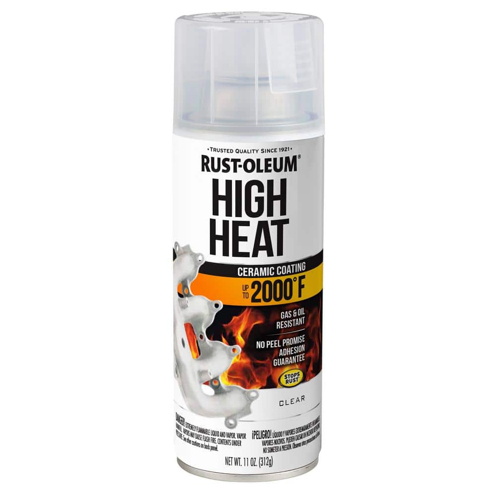 12 oz. High Heat Flat Clear Protective Enamel Spray Paint (6-Pack)