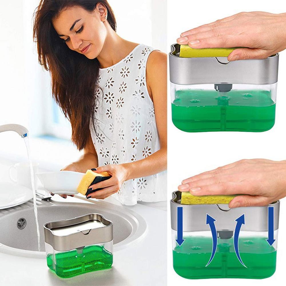 2-in-1sponge creamer soap dispenser and caddy sponge 13 ounces sponge vessel sealing soap holder 2020