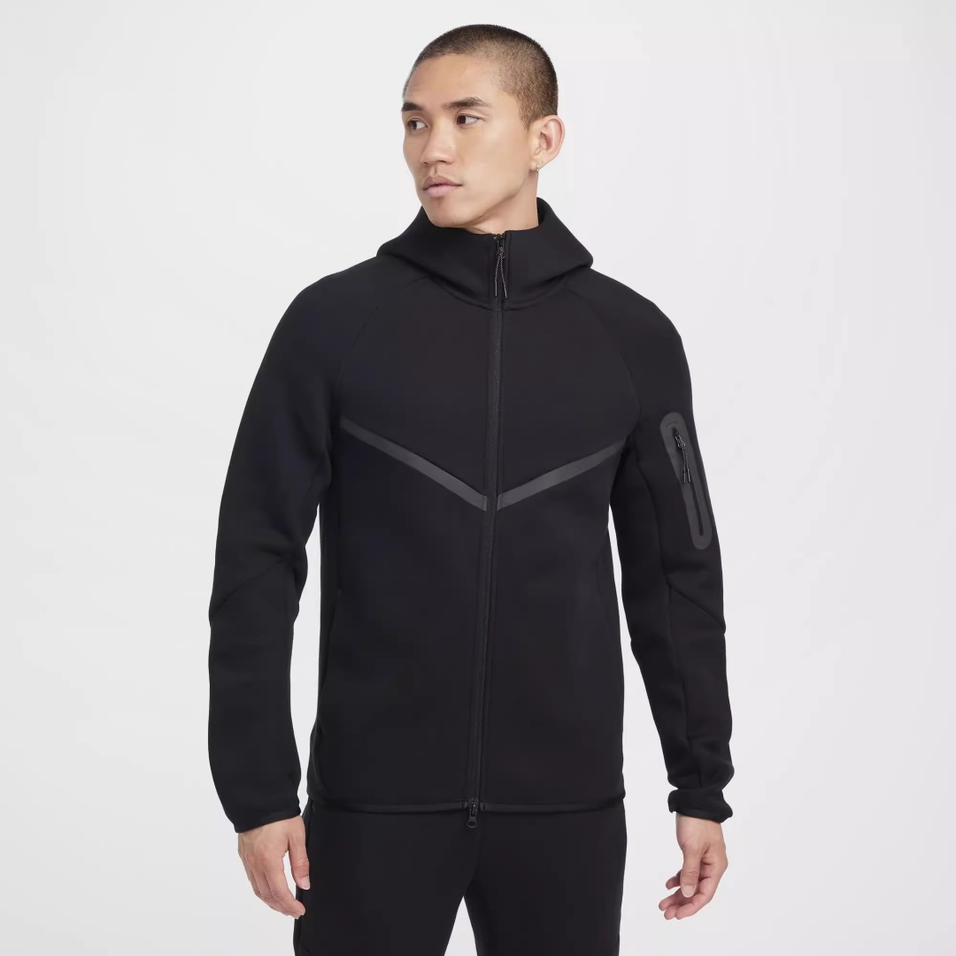 2025 Autumn New Men's Tech Windrunner Sports and Leisure Loose Hooded Jacket Coat HV0950