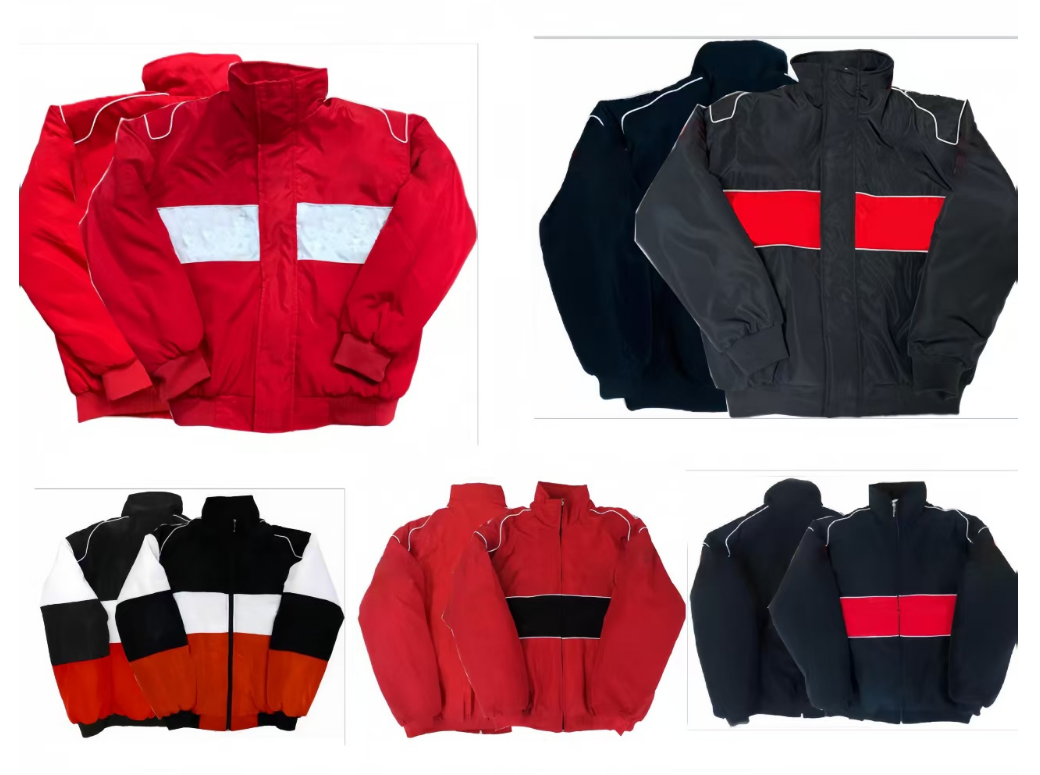 2025 New Racing Jacket Fully Embroidered Logo Team Workwear Same Customisation