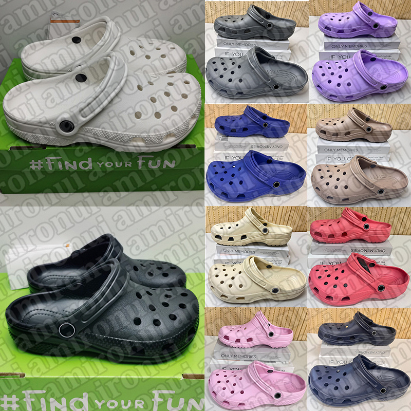 2025 free shipping designer comfort clog sandals for men women kids breathable Slip-On water shoes slippers slider with adjustable heel strap black