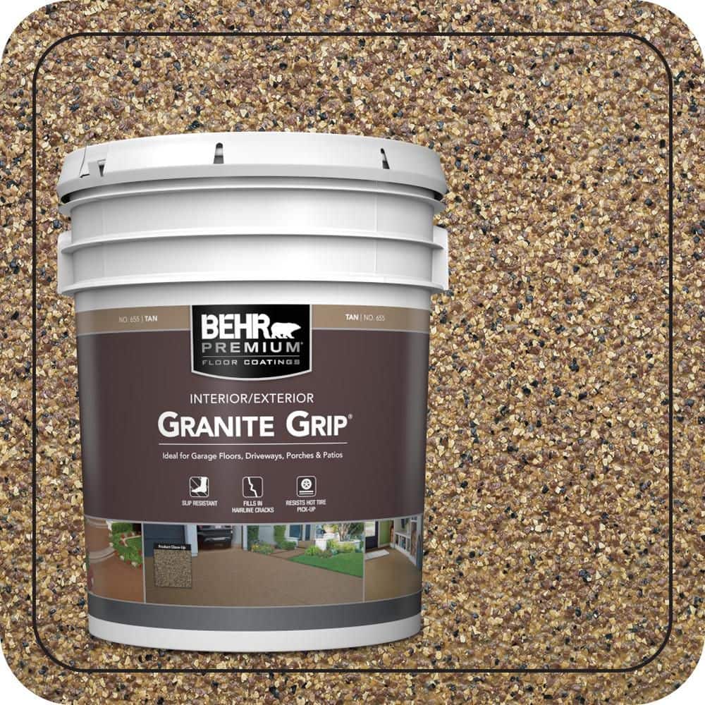 5 Gal. #GG-13 Pebble Sunstone Decorative Flat Interior/Exterior Concrete Floor Coating